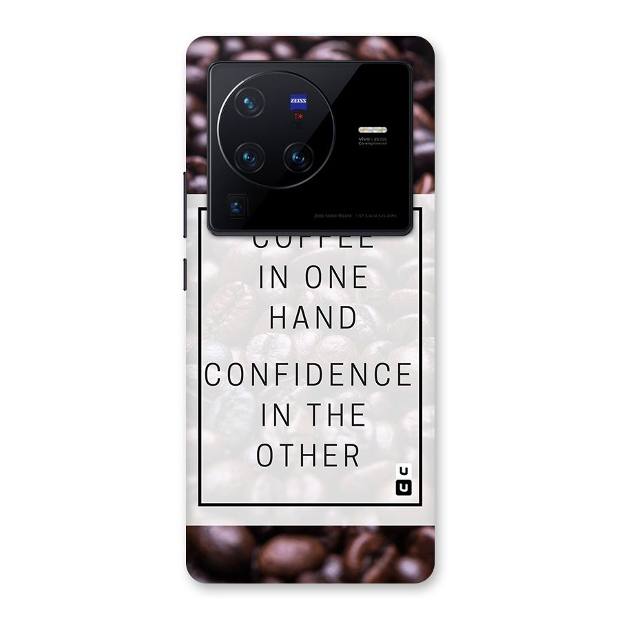 Coffee Confidence Quote Back Case for Vivo X80 Pro