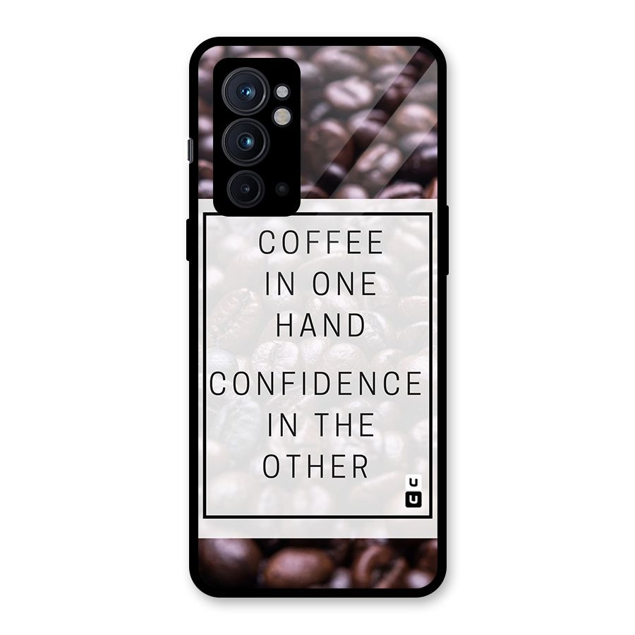 Coffee Confidence Quote Glass Back Case for OnePlus 9RT 5G