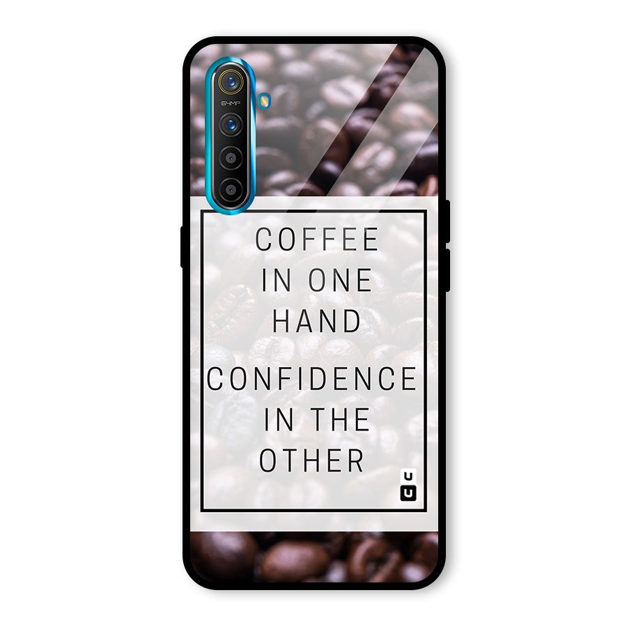 Coffee Confidence Quote Glass Back Case for Realme X2