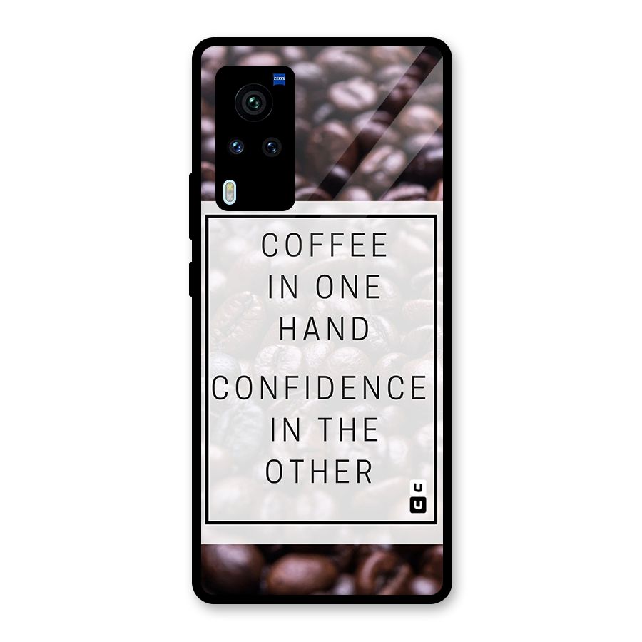 Coffee Confidence Quote Glass Back Case for Vivo X60 Pro