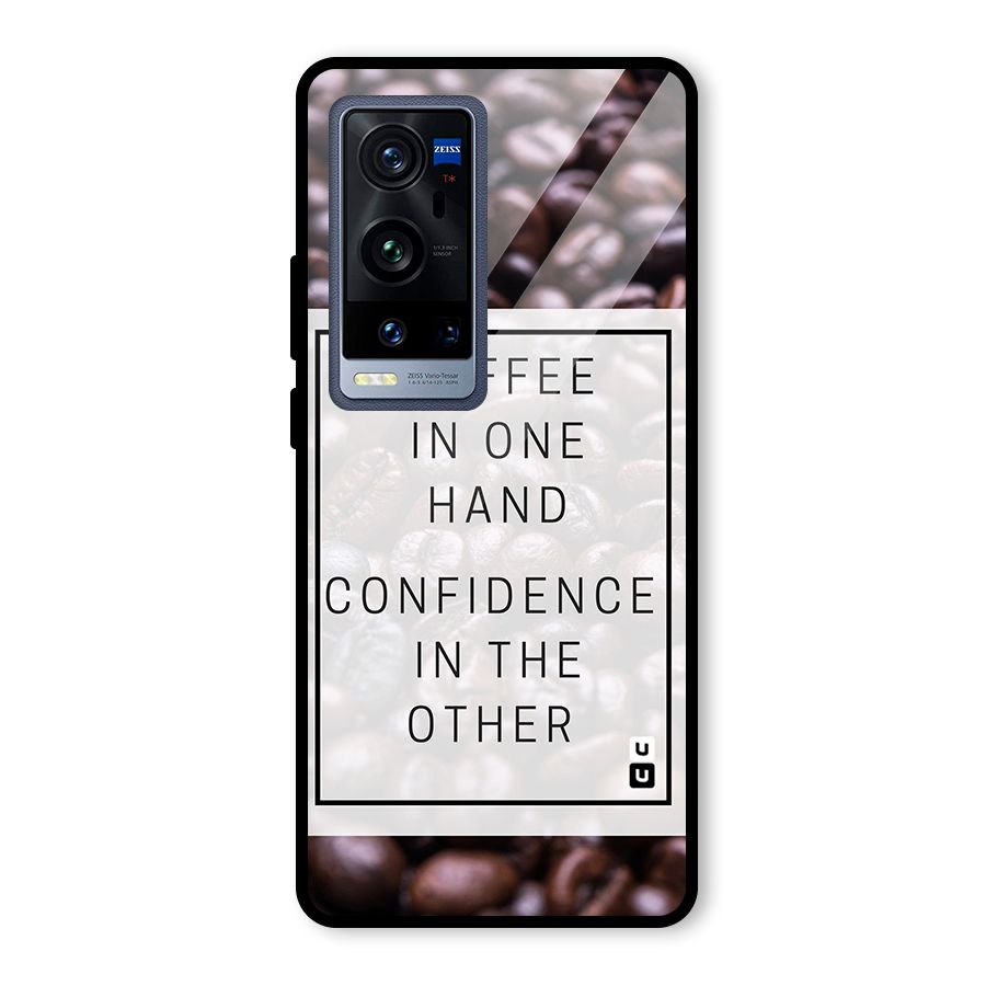Coffee Confidence Quote Glass Back Case for Vivo X60 Pro Plus