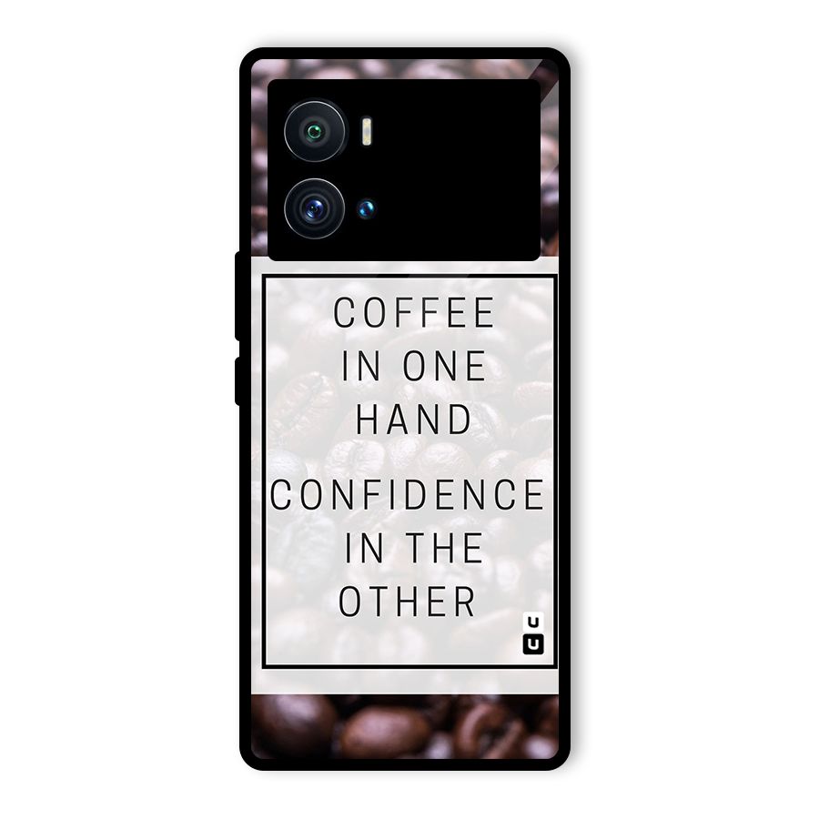 Coffee Confidence Quote Glass Back Case for Vivo iQOO 9 Pro