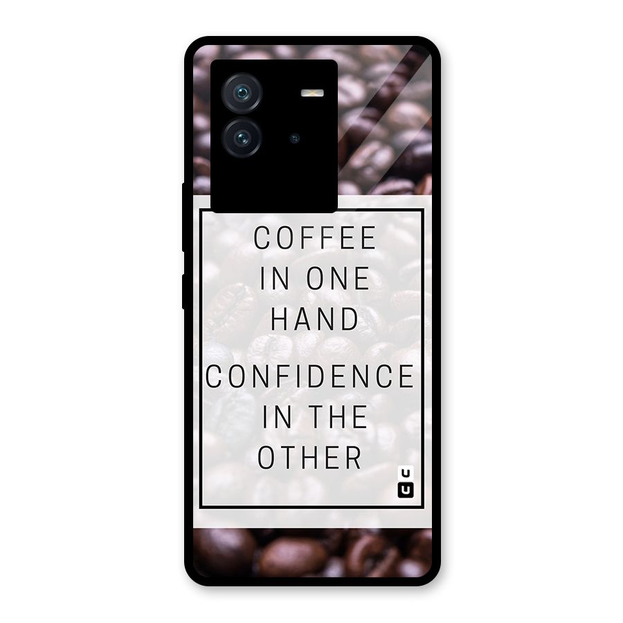 Coffee Confidence Quote Glass Back Case for Vivo iQOO Neo 6 5G