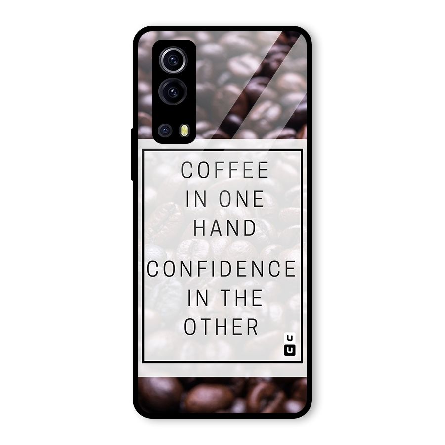 Coffee Confidence Quote Glass Back Case for Vivo iQOO Z3