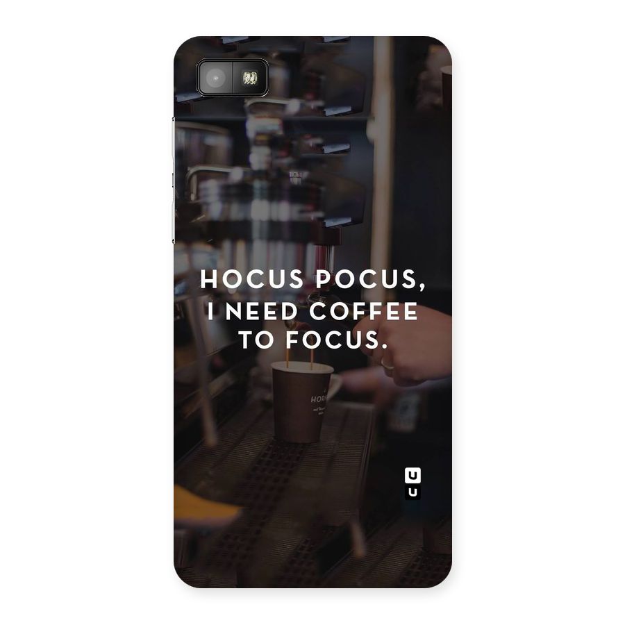 Coffee Focus Back Case for Blackberry Z10
