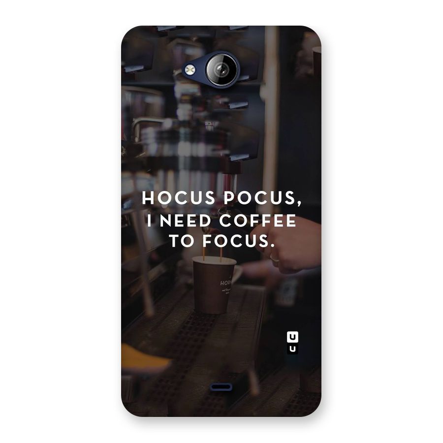 Coffee Focus Back Case for Canvas Play Q355