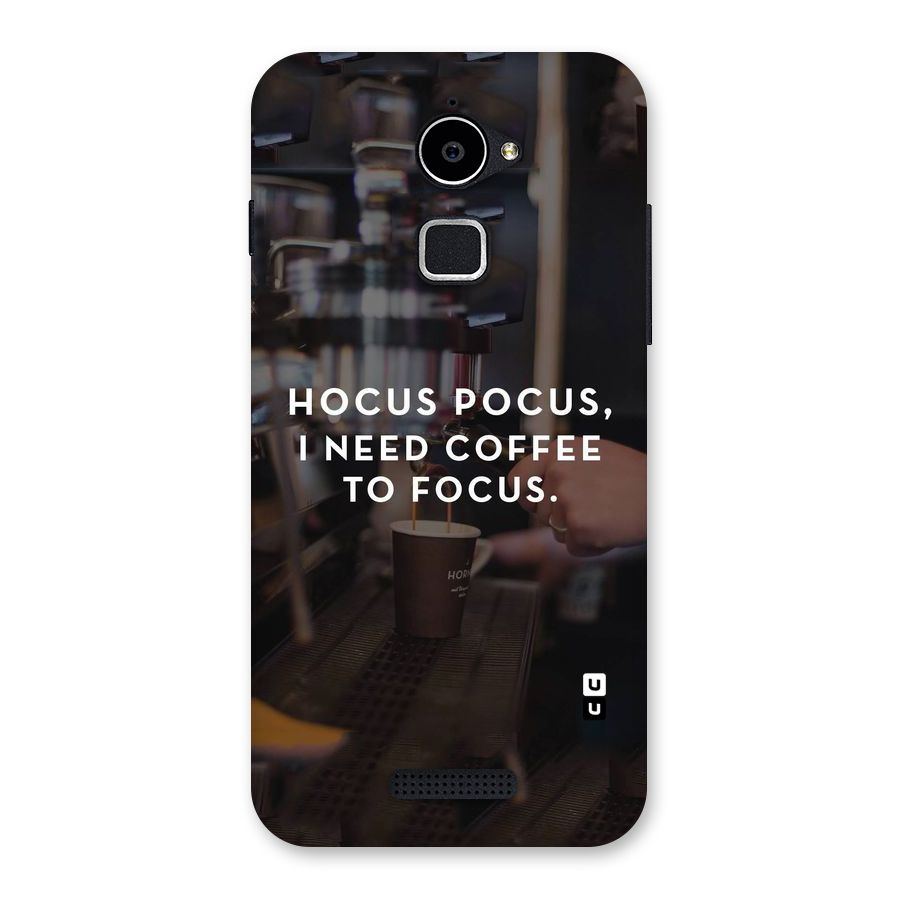 Coffee Focus Back Case for Coolpad Note 3 Lite