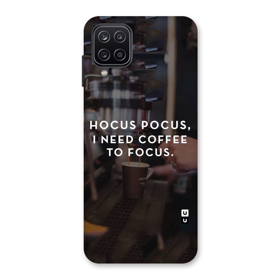 Coffee Focus Back Case for Galaxy A12