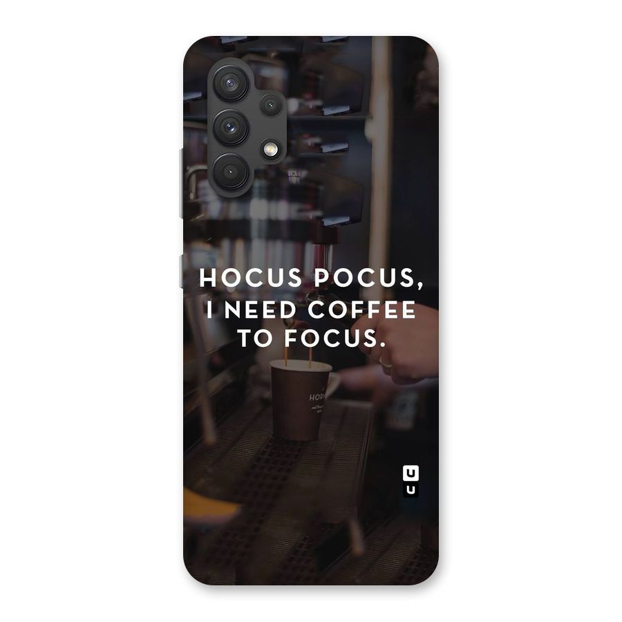 Coffee Focus Back Case for Galaxy A32