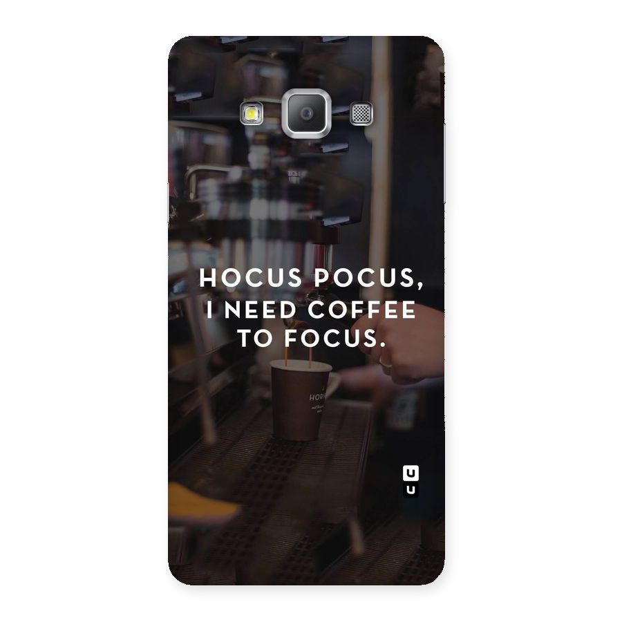 Coffee Focus Back Case for Galaxy A7