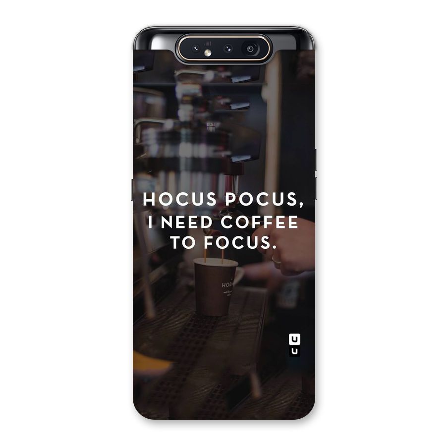 Coffee Focus Back Case for Galaxy A80