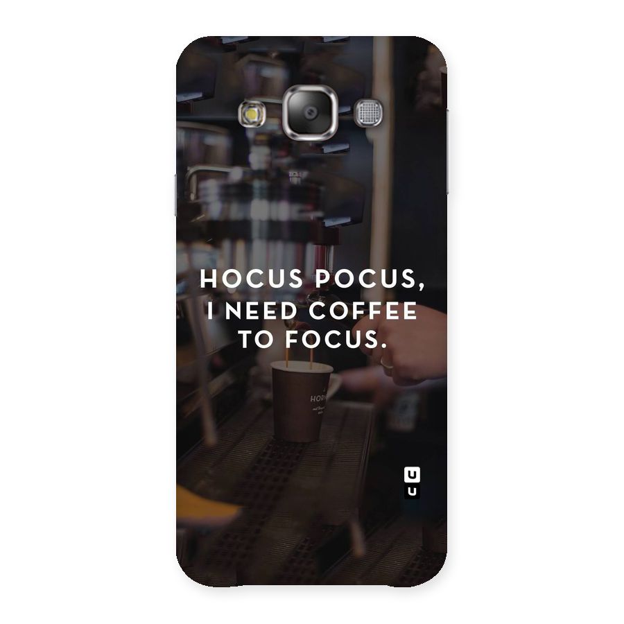 Coffee Focus Back Case for Galaxy E7