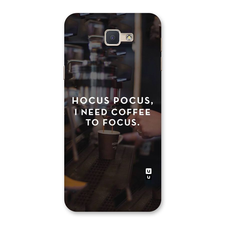 Coffee Focus Back Case for Galaxy J5 Prime