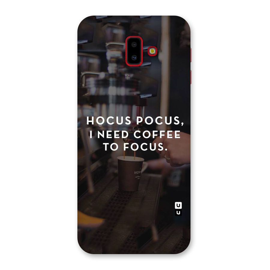 Coffee Focus Back Case for Galaxy J6 Plus