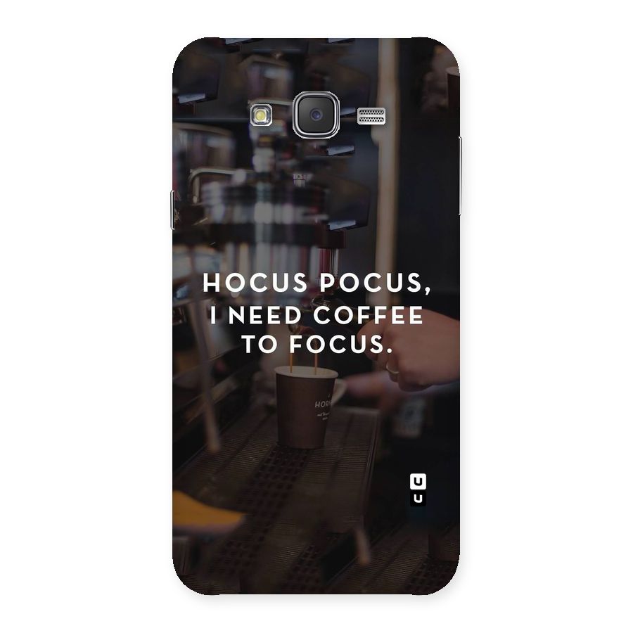 Coffee Focus Back Case for Galaxy J7