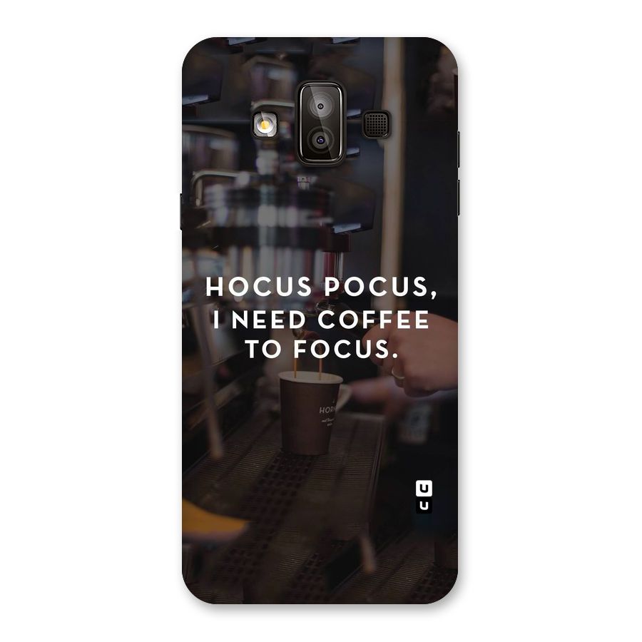Coffee Focus Back Case for Galaxy J7 Duo
