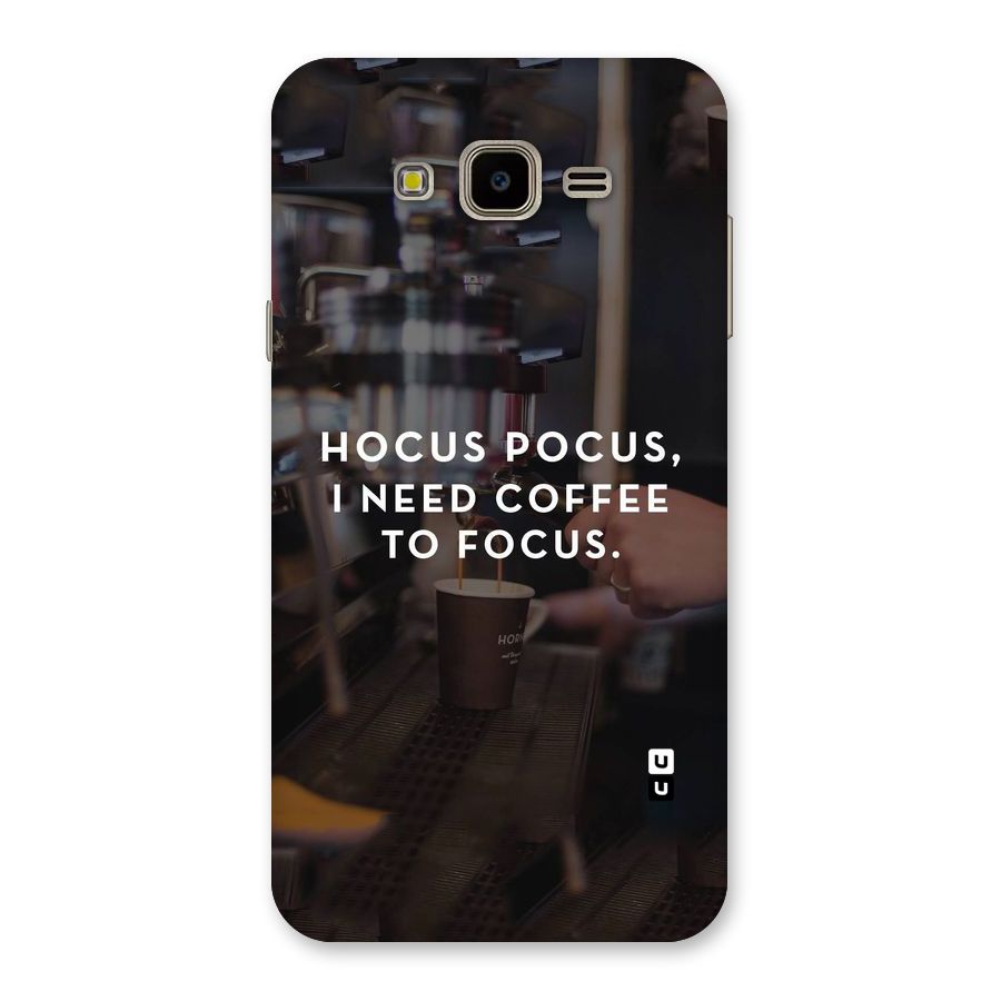 Coffee Focus Back Case for Galaxy J7 Nxt