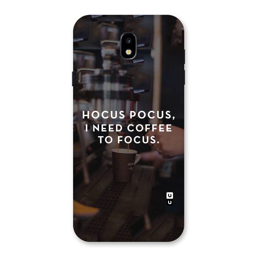 Coffee Focus Back Case for Galaxy J7 Pro