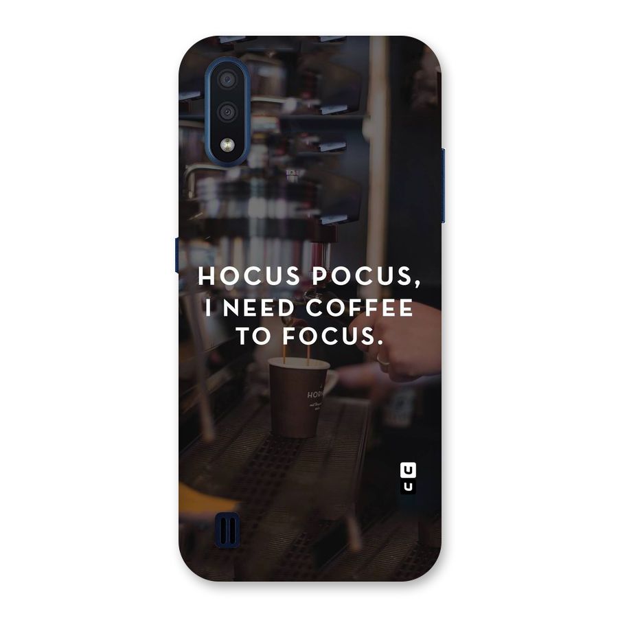 Coffee Focus Back Case for Galaxy M01