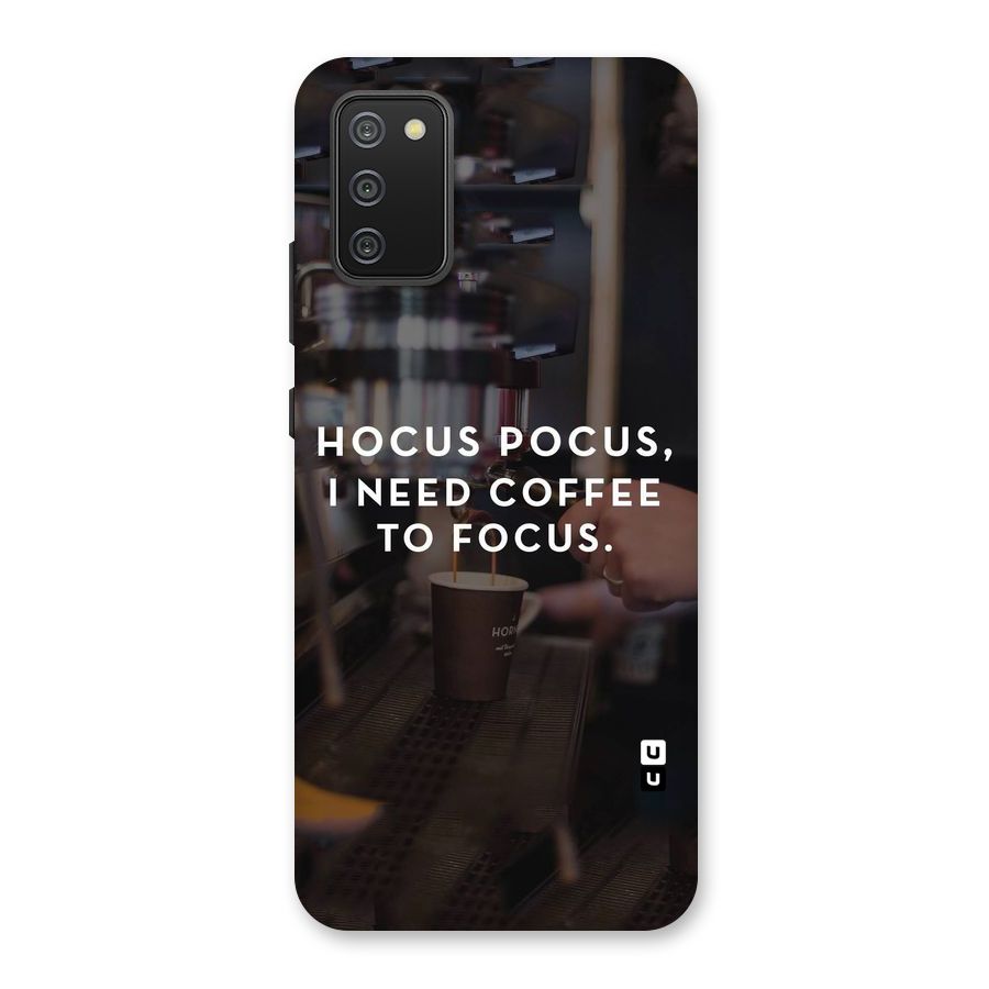 Coffee Focus Back Case for Galaxy M02s