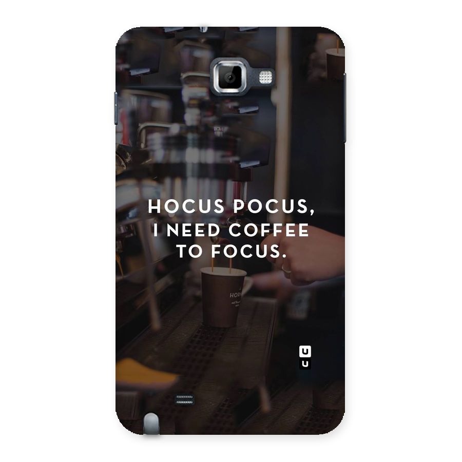 Coffee Focus Back Case for Galaxy Note