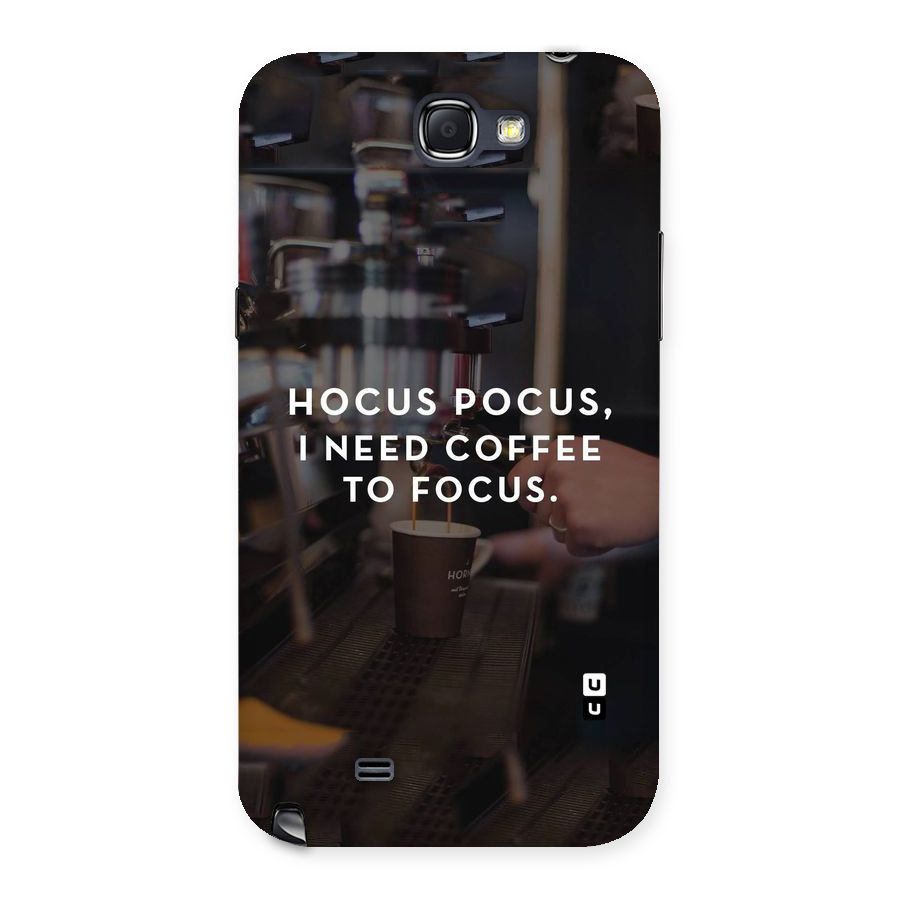 Coffee Focus Back Case for Galaxy Note 2