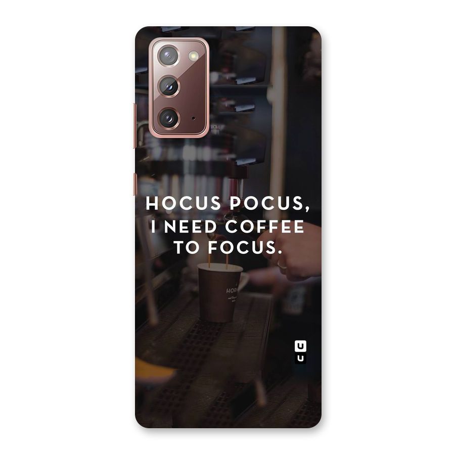 Coffee Focus Back Case for Galaxy Note 20
