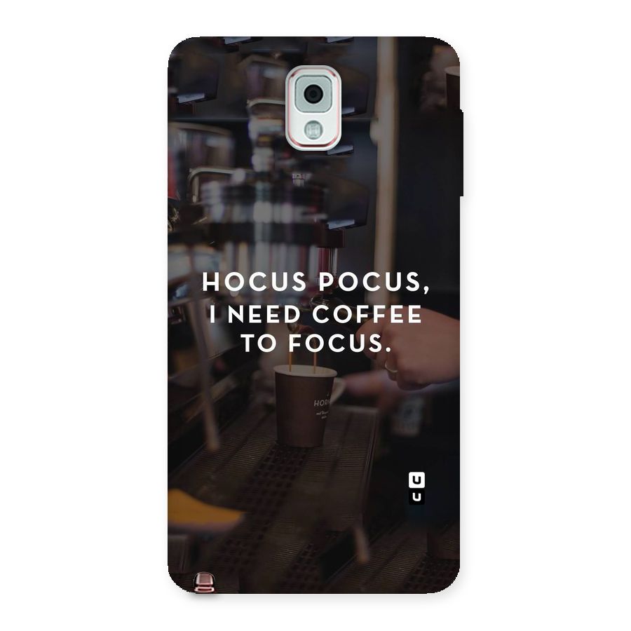 Coffee Focus Back Case for Galaxy Note 3