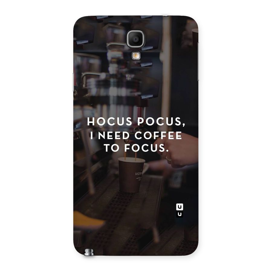 Coffee Focus Back Case for Galaxy Note 3 Neo