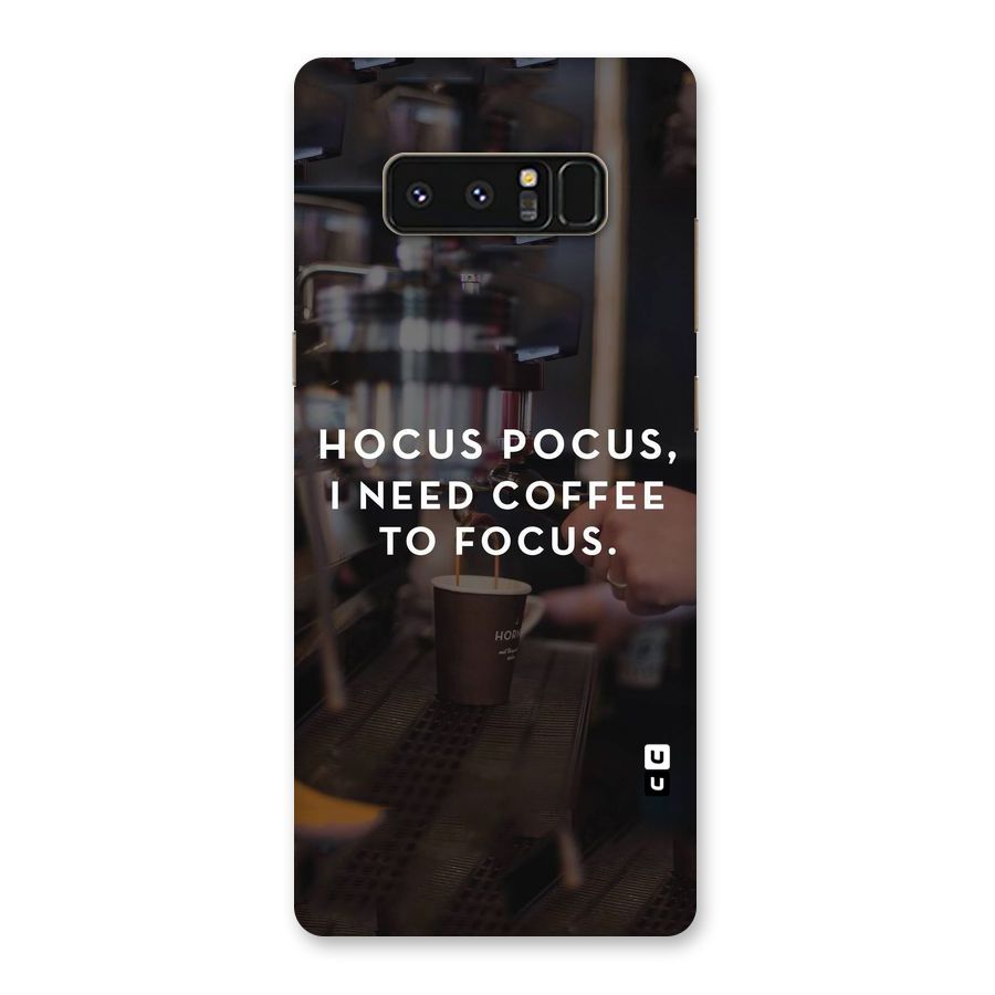 Coffee Focus Back Case for Galaxy Note 8