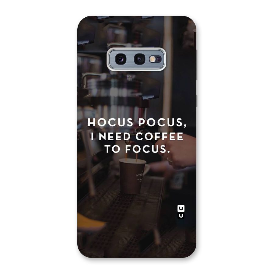 Coffee Focus Back Case for Galaxy S10e