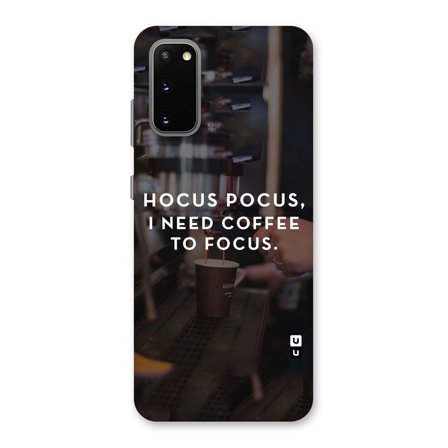 Coffee Focus Back Case for Galaxy S20