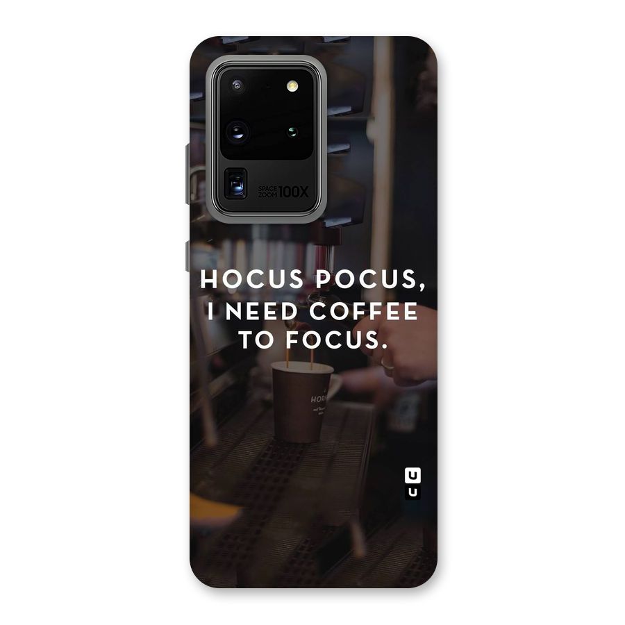 Coffee Focus Back Case for Galaxy S20 Ultra