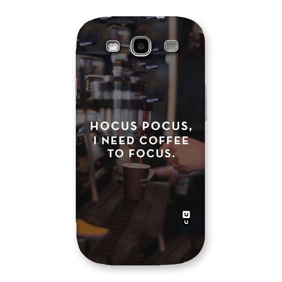 Coffee Focus Back Case for Galaxy S3