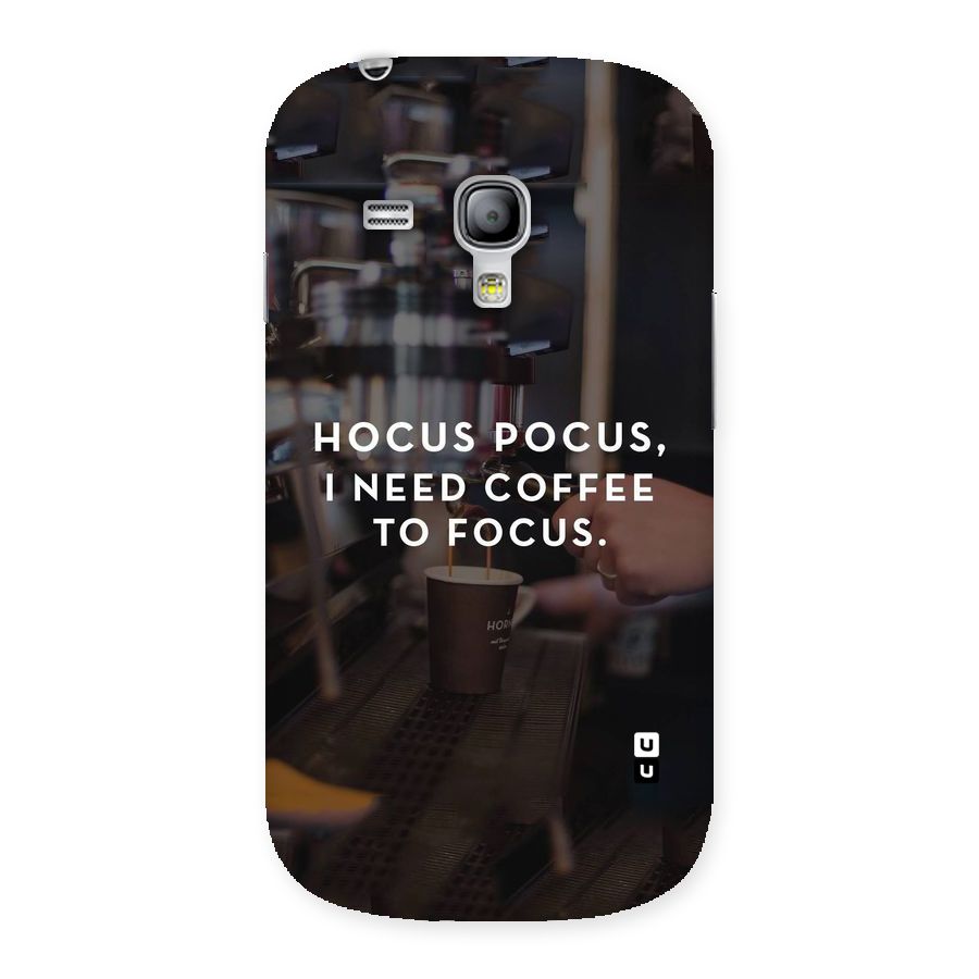 Coffee Focus Back Case for Galaxy S3 Mini
