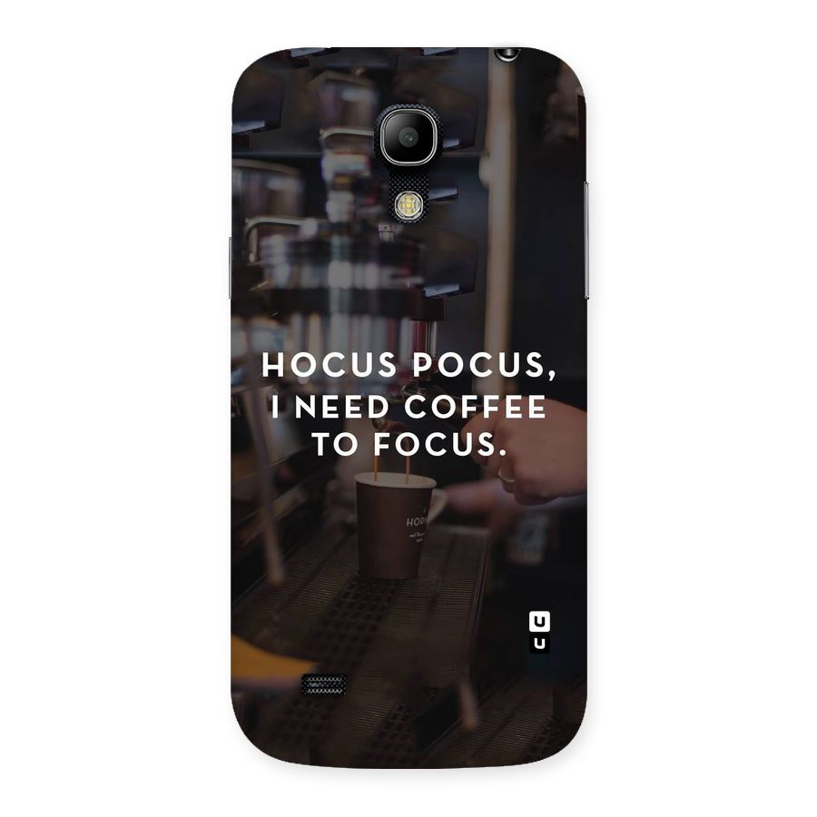 Coffee Focus Back Case for Galaxy S4 Mini