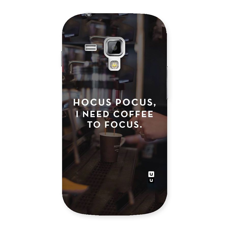 Coffee Focus Back Case for Galaxy S Duos