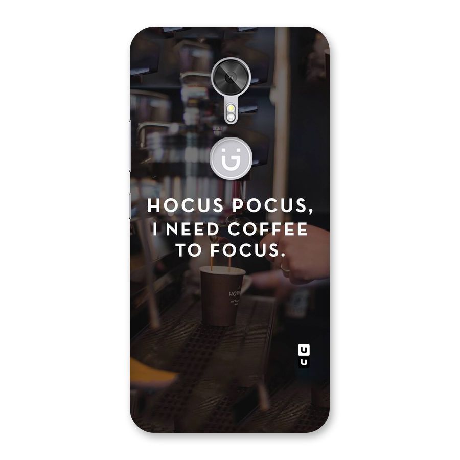 Coffee Focus Back Case for Gionee A1