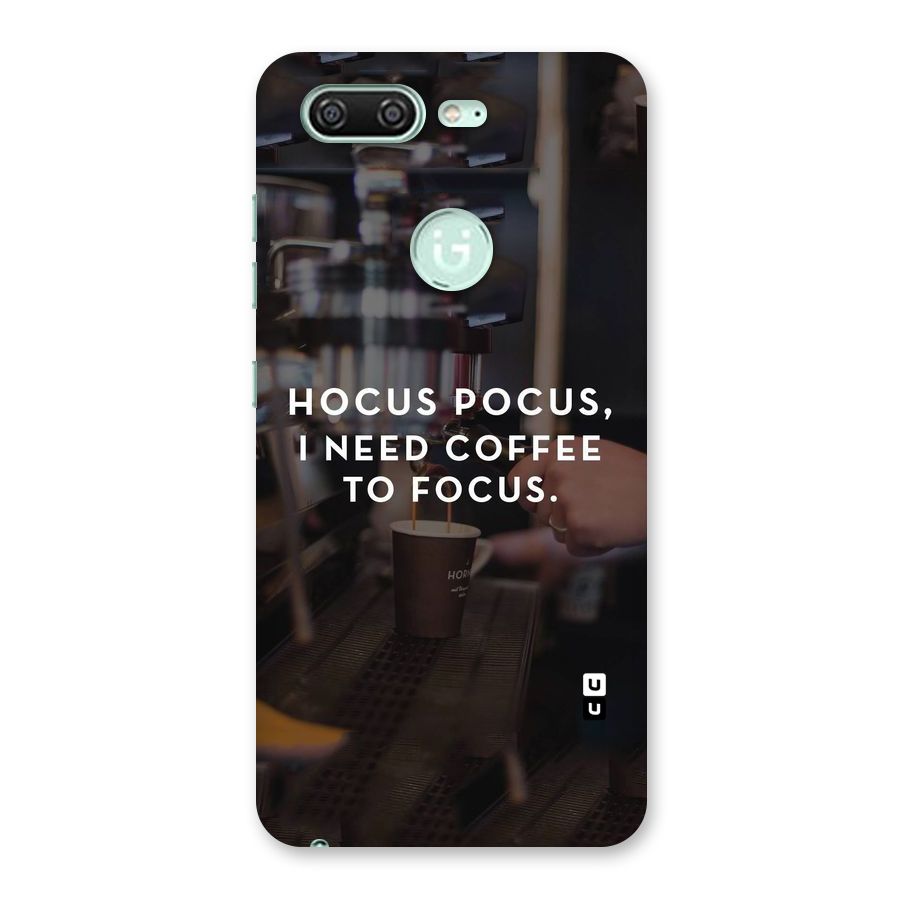 Coffee Focus Back Case for Gionee S10