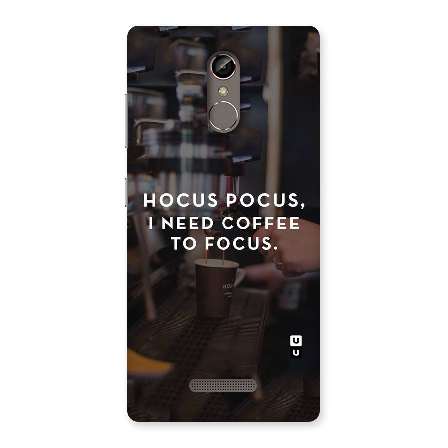 Coffee Focus Back Case for Gionee S6s