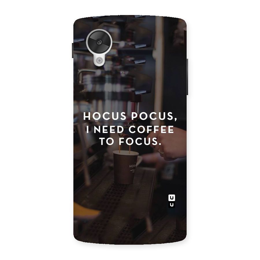Coffee Focus Back Case for Google Nexsus 5