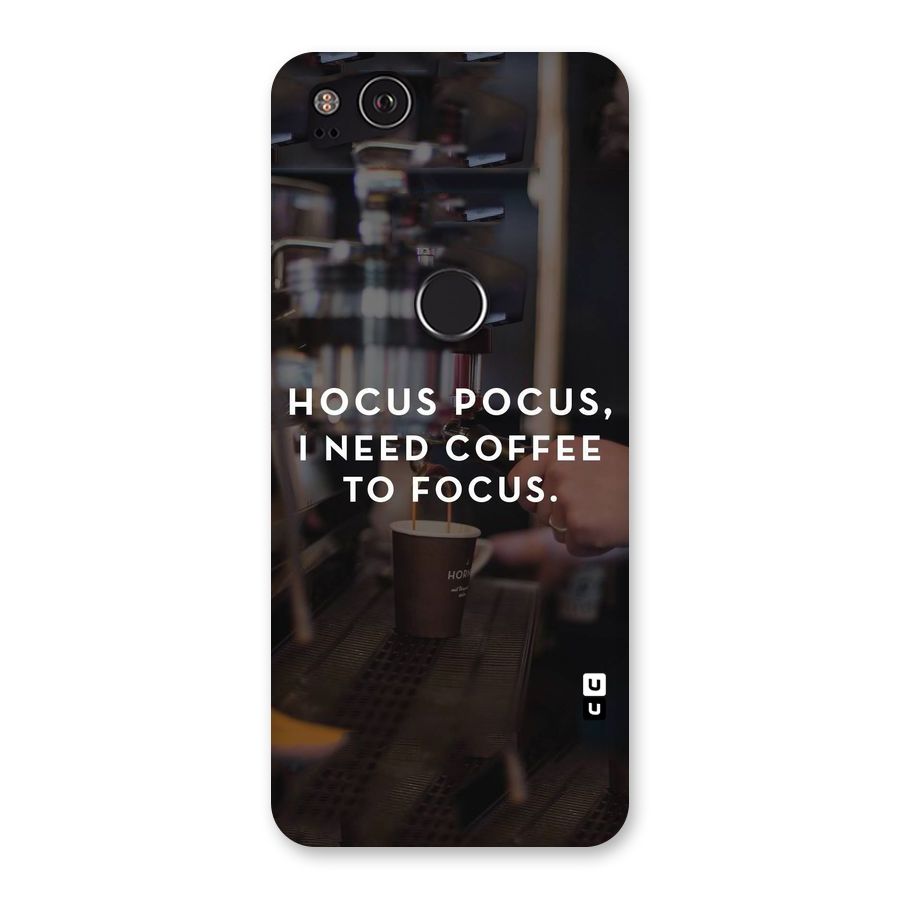 Coffee Focus Back Case for Google Pixel 2