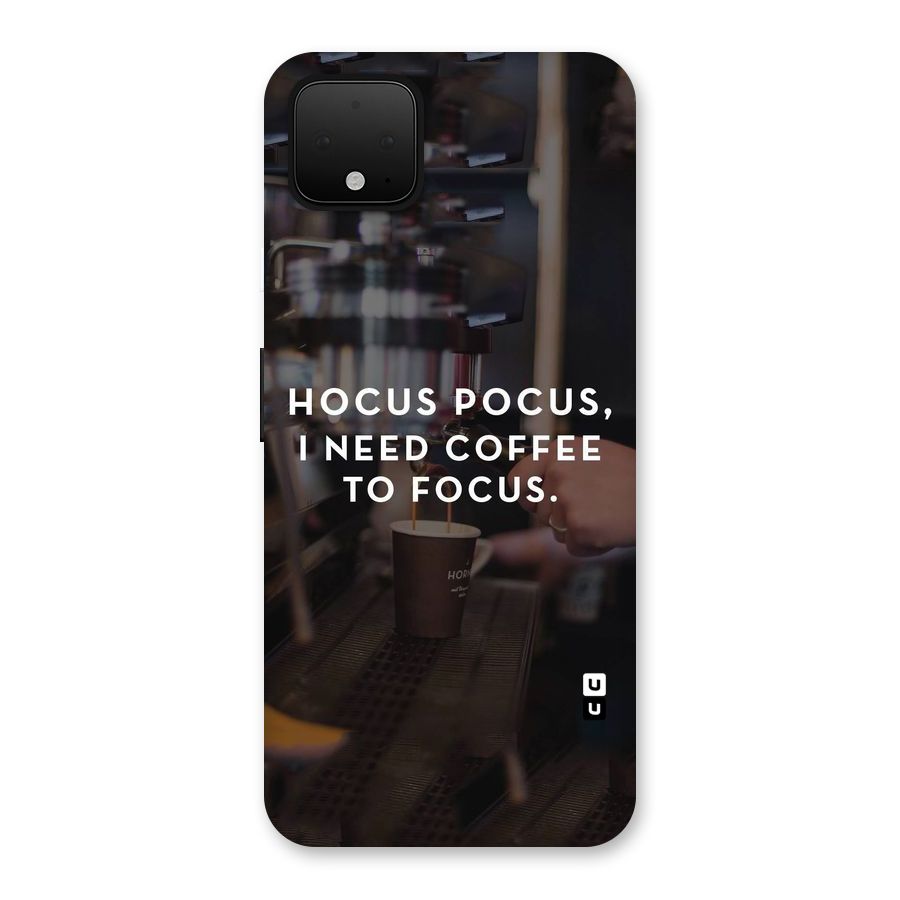 Coffee Focus Back Case for Google Pixel 4 XL
