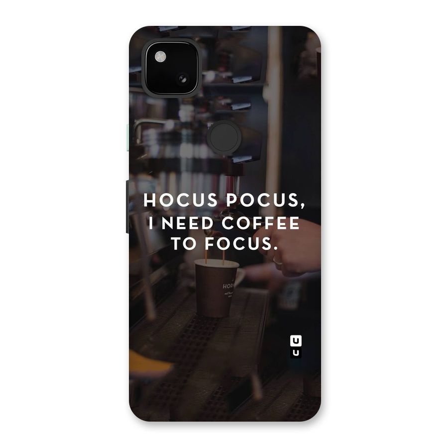 Coffee Focus Back Case for Google Pixel 4a