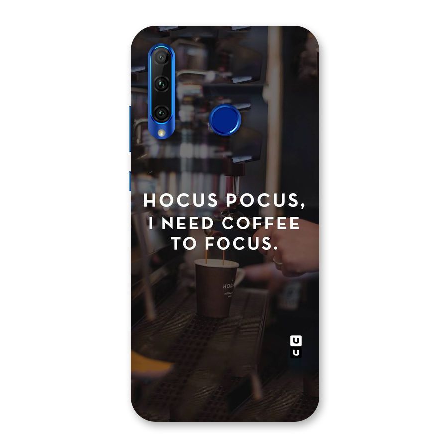 Coffee Focus Back Case for Honor 20i