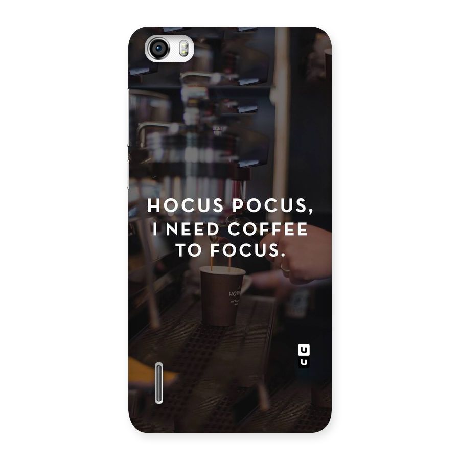 Coffee Focus Back Case for Honor 6