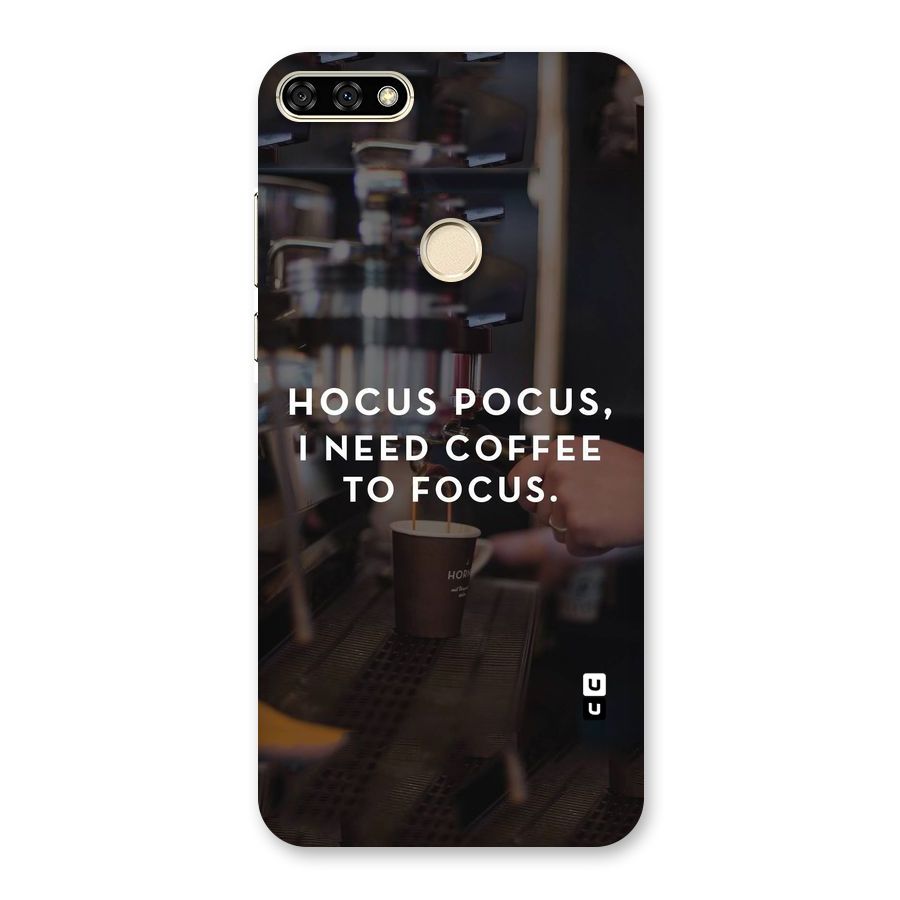 Coffee Focus Back Case for Honor 7A