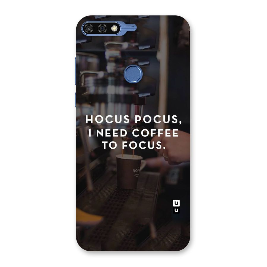 Coffee Focus Back Case for Honor 7C