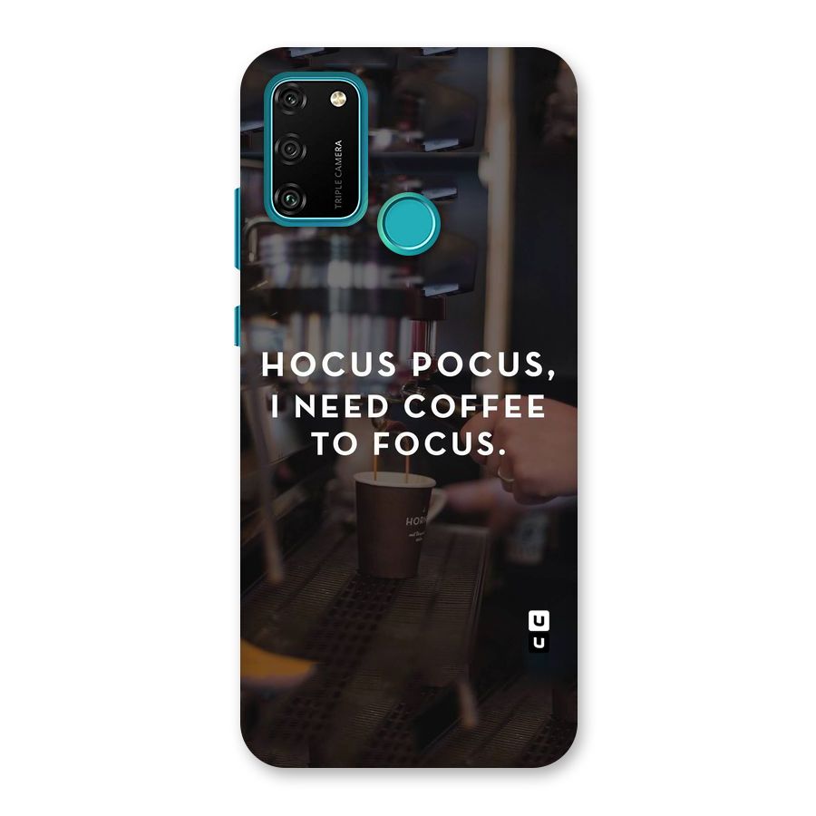 Coffee Focus Back Case for Honor 9A
