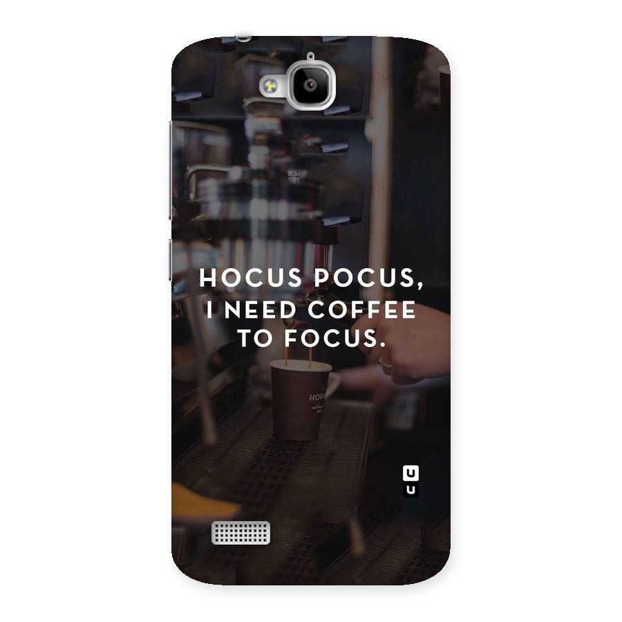 Coffee Focus Back Case for Honor Holly